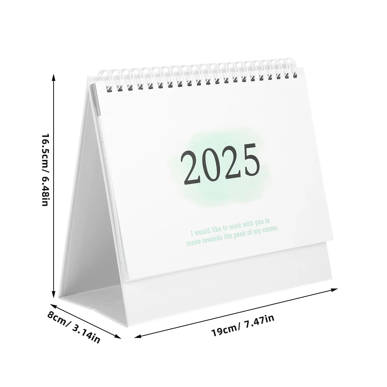 2025 Desk Calendar English Version Desktop Standing Monthly Note Organizer Simple Stable Design Office Home Decoration