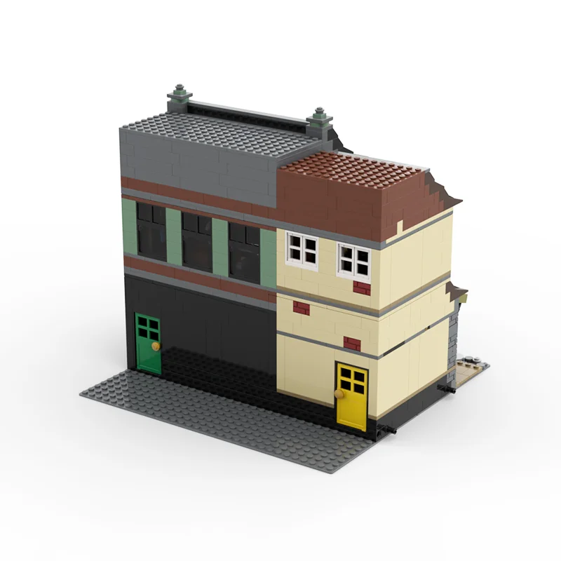 Adjacent Alley Street View Model The Ministry of Moc-75978 Modular Flourish & Blotts Building Blocks Bricks Kid Christmas Toys