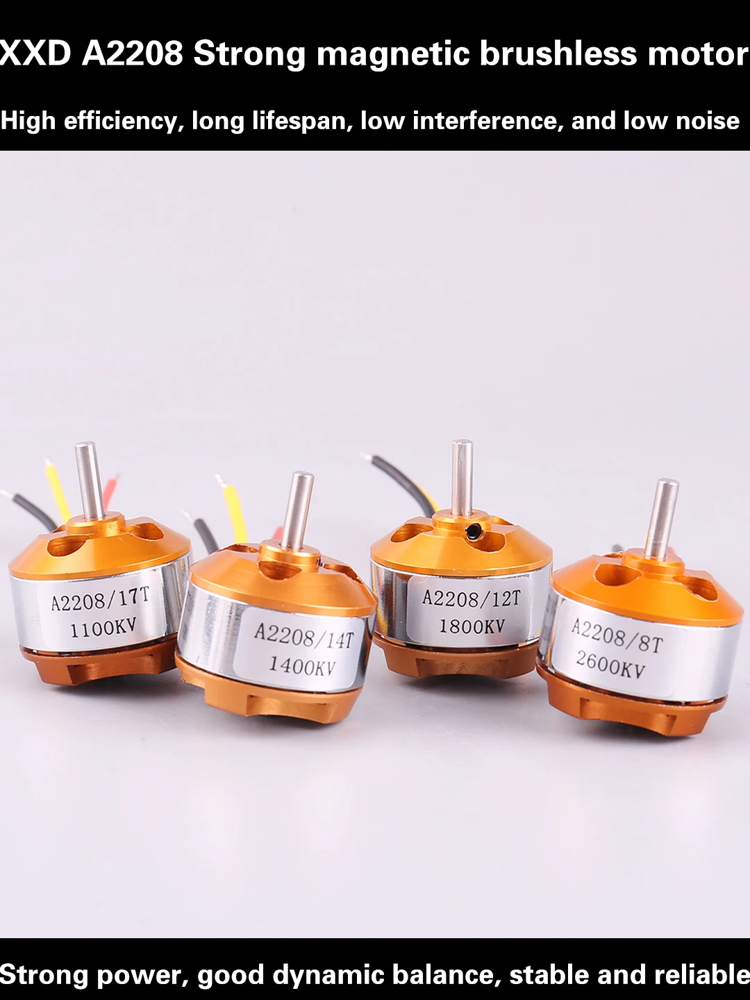 A2208 2208 Brushless Motor KV1100/1400/1800/2600 For RC Aircraft Copter Airplane Electric Motor Engine/Multi-Axis UAV