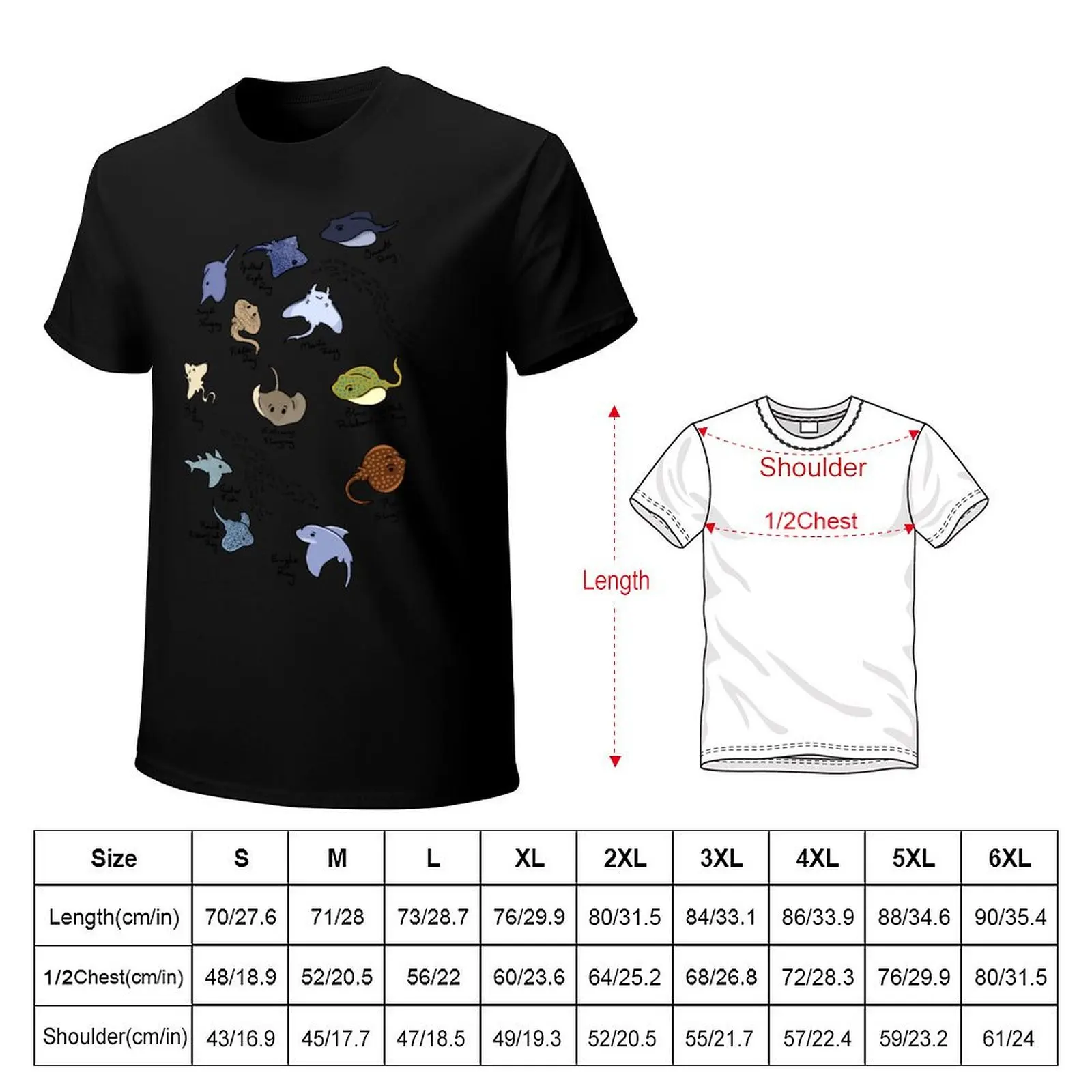 Stingray Species T-Shirt mens graphic t shirts T-Shirt