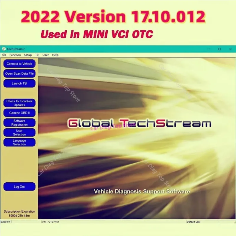 2026 hot sell new for MINI VCI Techstream 17.10.012 coding diagnose car scanning OTC Scanner ECM ECU coding diagnose for Toyota