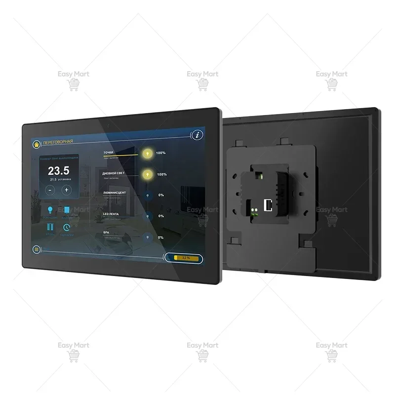RK3568 Quad-core 2G Memory, Embedded Wall-mounted Central Control Panel WiFi Power Supply, Smart Home Central Control End Point