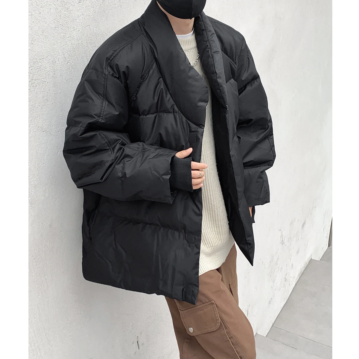 Hong Kong Wind Windproof design down jacket and jacket type down jacket for men