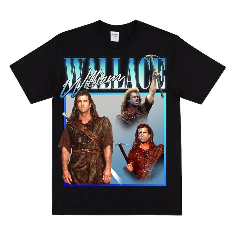 WILLIAM WALLACE Tribute T-shirt, Scottish History Theme, May Take Our Lives But They'll Never Take Away Our Freedom, William Wal