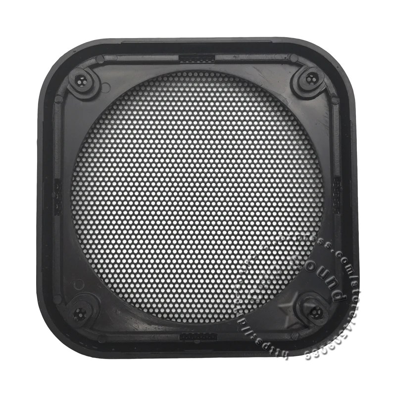 Cubierta cuadrada para parrilla de altavoz de 4 pulgadas, malla metálica circular decorativa de plástico para Audio de coche, red de protección, 108x108mm