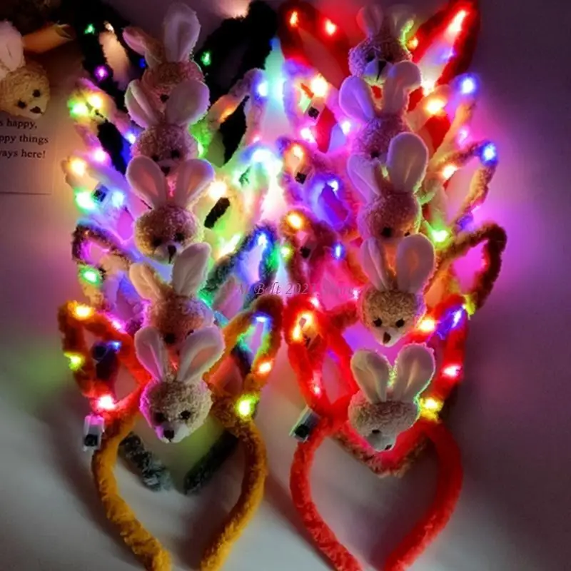 49ME مهرجان عقال سنة الأرنب القطيفة هيرباند فتاة النساء غطاء الرأس الملحقات