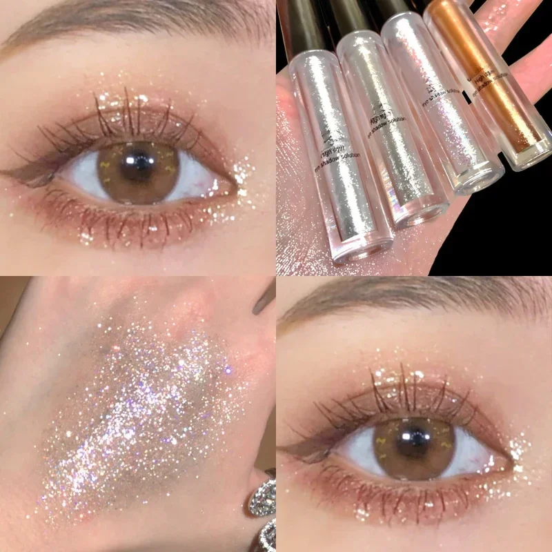 Liquid Glitter Eyeliner Eyeshadow Shiny Metallic Eyeliner Pen Diamond Shimmer Waterproof Eye Beauty Party Women Makeup Wholesale