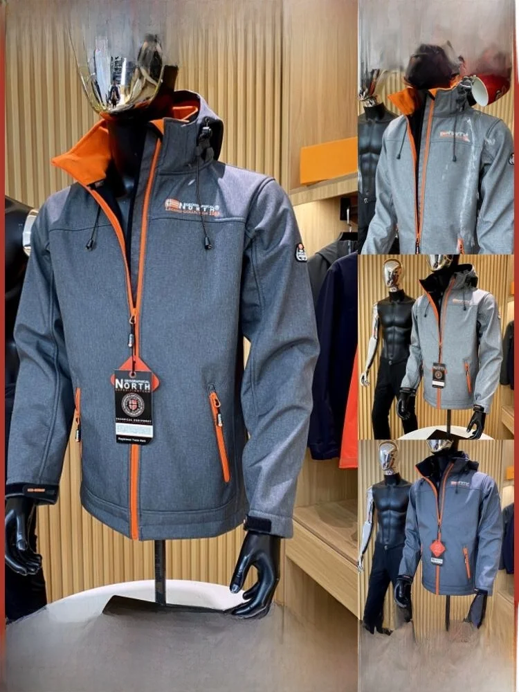 الشمال أسطورة في الهواء الطلق الرجال Fce اصطف لينة ell Jaet مقاوم للماء الخريف الشتاء معطف يندبروف الشباب Faion معطف مقنع