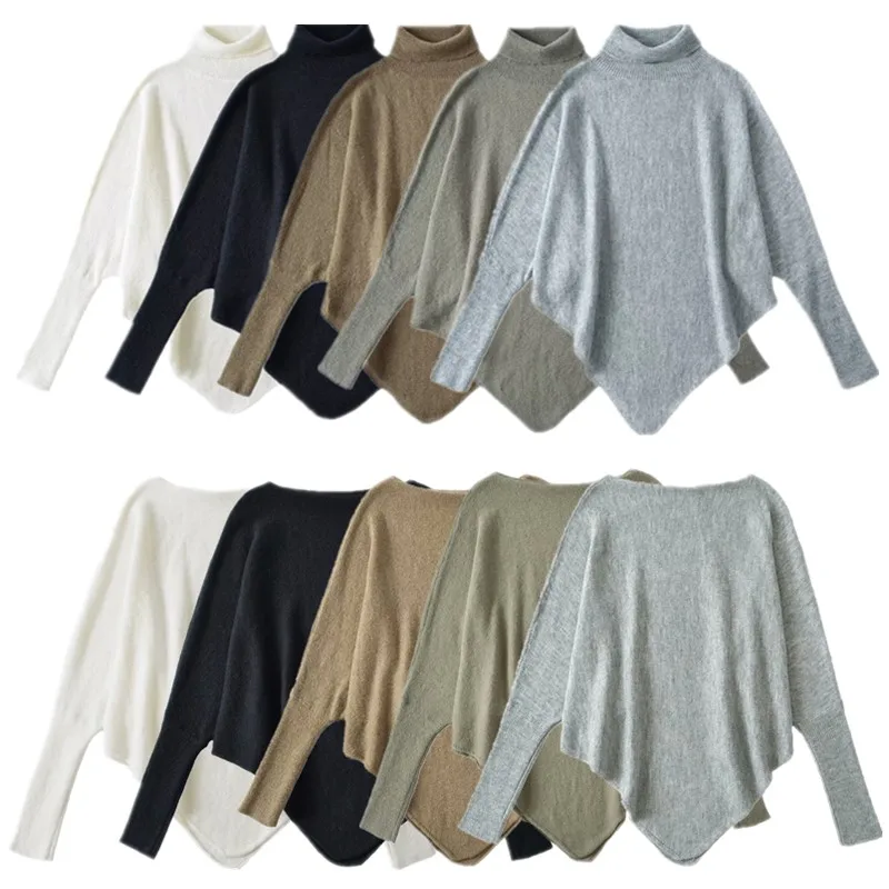 

Laid-ba Sle Long Sve пальто-Sle с высоким воротником свитер осень-зима Новое поступление женская модная трикотажная одежда для поездок на работу