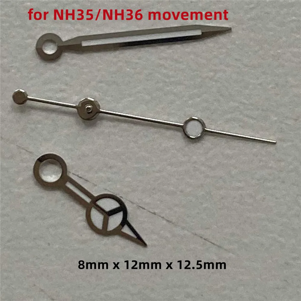 For NH35 Hands Green Luminous Watch Hands Needles 3-pins Pointer for NH35/NH36 Mechanical Movement Replacement Watch Accessories