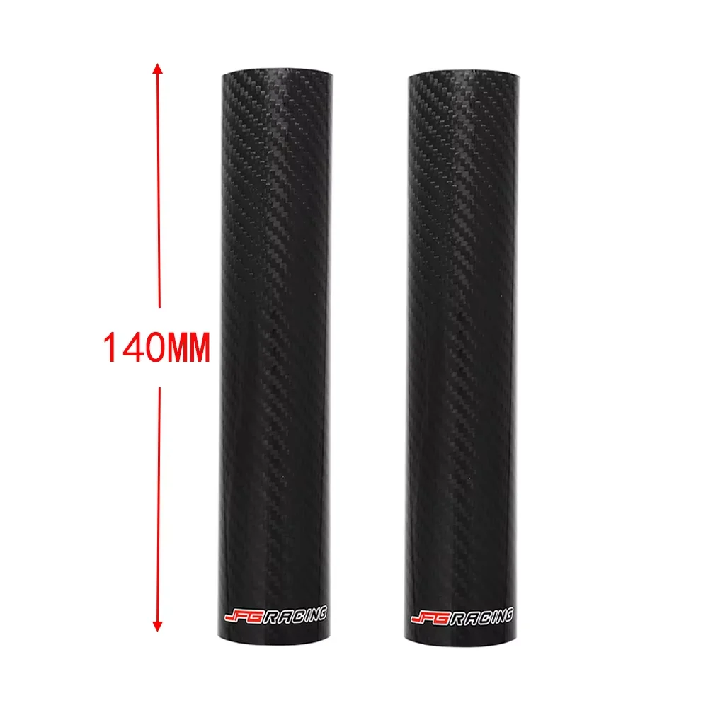 Motorcycle Carbon Fiber Front Fork Guard Wrap Cover Universal For YAMAHA HONDA KTM EXC SX SXF XC XCF XCW JFG Dirt Pit Bike Parts image 3