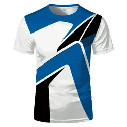 Mens T Shirt Sports Shirt Woman Gym 3D Print Outdoor Sports Short Sleeve Casual O-Neck T-Shirts Fashion Fitness Sportswear Tops