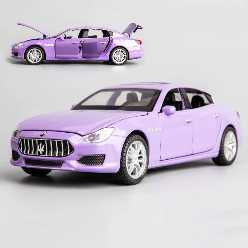 1:32 Maserati Ghibli simulazione Coupe veicoli giocattolo modello lega tirare indietro bambini collezione licenza genuina regalo auto bambini F407