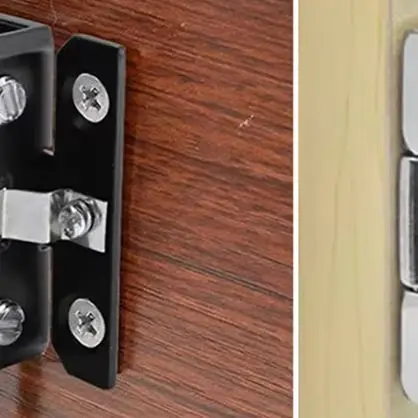 1pc/2pc Glass Door Hinge Wine Cabinet Door Hinge Drill-free Frameless Clamp Side Mounted Door Hinge Furnitures Hardware Accessor