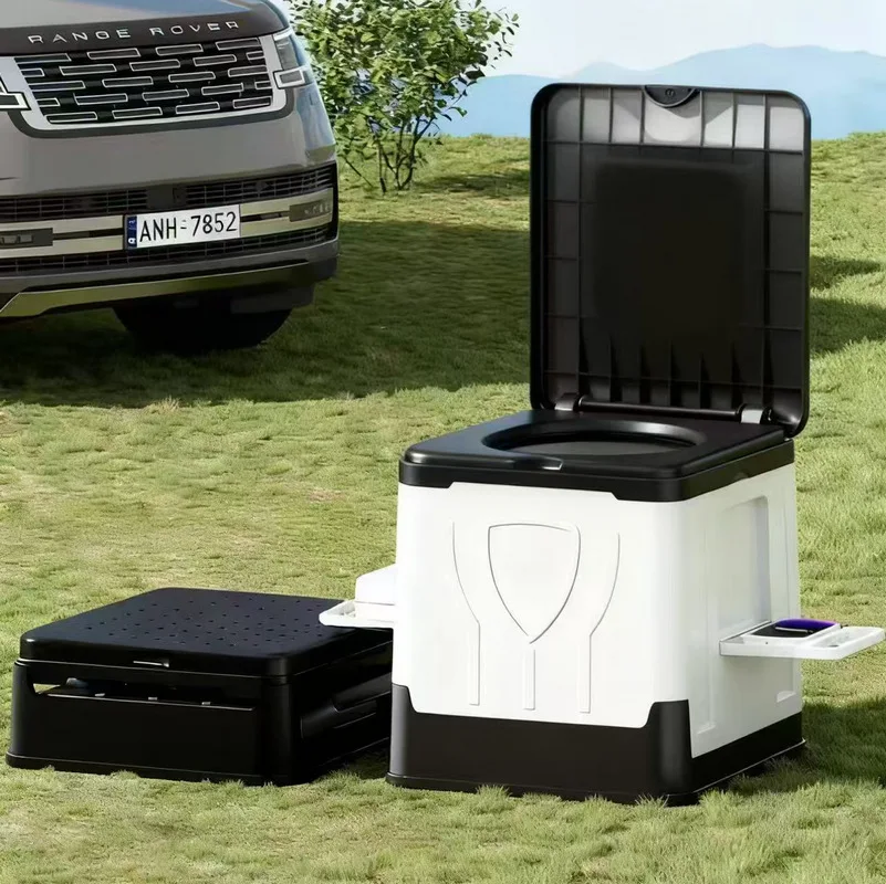 Toilettes pliantes pour voiture, toilettes d'urgence mobiles pour voyages en camping, toilettes temp