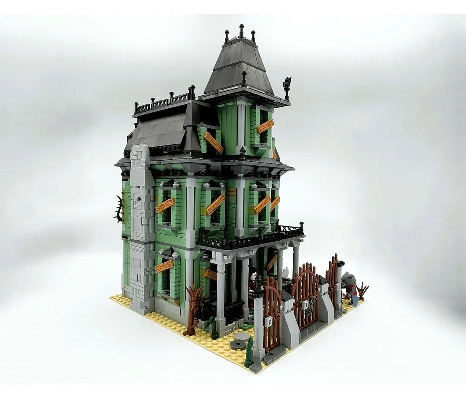 Prachtig nieuw product MOC bouwsteenmodel monster spookhuis technologie modulaire kinderspeelgoed cadeau DIY set