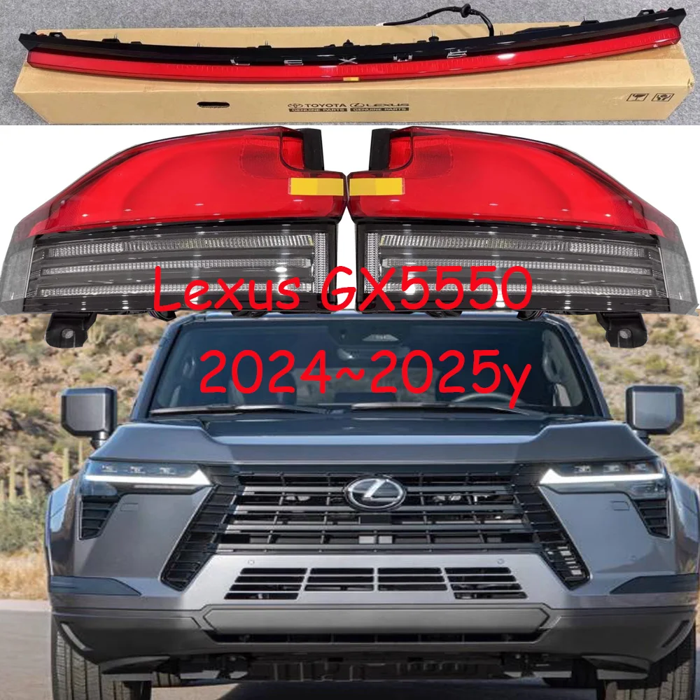 

1 шт. автомобильный бампер задний фонарь для Lexus GX550 задний фонарь LED GX550H автомобильные аксессуары противотуманные фары для Lexus GX550 задний фонарь 2024 ~ 2025y