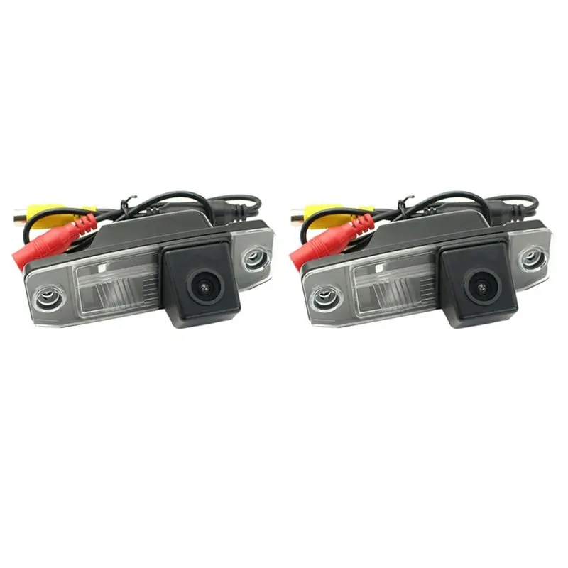 Durable 2X Special Car Rear View Reverse Backup CCD Camera Rearview Parking For Kia Sorento Sportage Carens Ceed Opirus