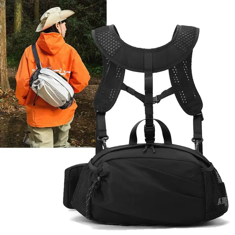 

Multifunction Fishing Waist Bag U-shaped Strap Chest Bag Outdoor Running Cycling Rig Pouch Portable Sports Hunting Fanny Pack