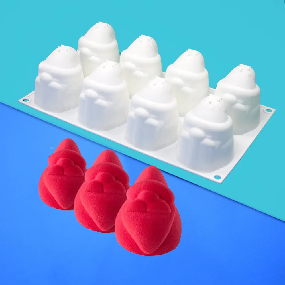 New Christmas Line Mousse Cake DIY Chocolate Santa Christmas tree silicone mold