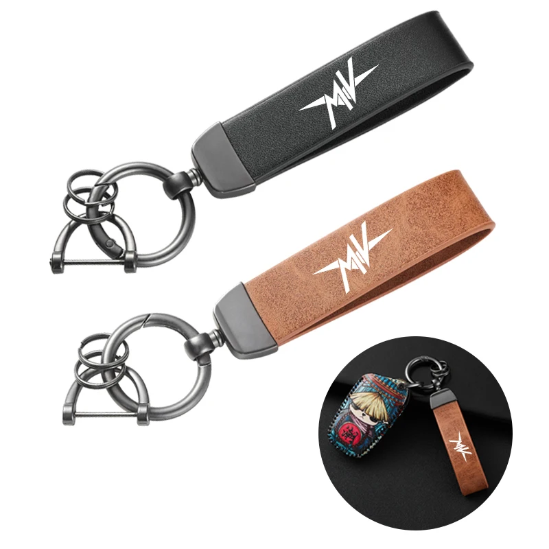 Motorcycle Color Changing Leather Trendy Brand Keychain For MV Agusta F3 675 800 Brutale 800 1000 Turismo Veloce RC Accessories