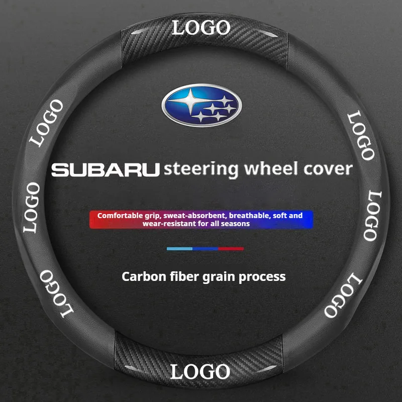 Anti-slip Microfiber leather car suede steering wheel cover for Subaru STI ascent BRZ forseter Impreza Legacy Outback XV Levorg