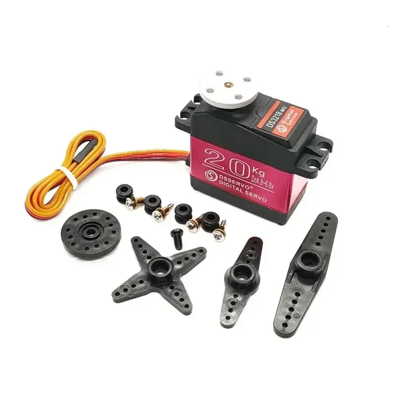 Dsservo-Servomoteur numérique étanche DS3218, engrenage métallique standard, 20kg, 1/8, 1/10, 1/12 Baja RC, voiture, camion, avion, bras de robot