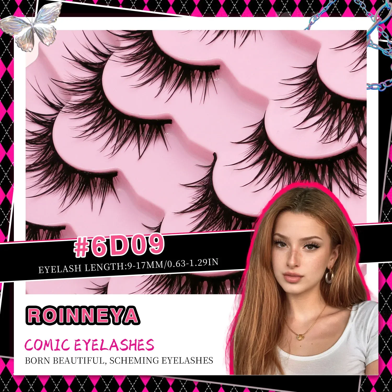 Veltrinay Manga Lashes Fluffy Soft 3D Mink False Lashes Wispy Soft Cross Volume & Natural Reusable Cruelty-Free Fake Lash Makeup