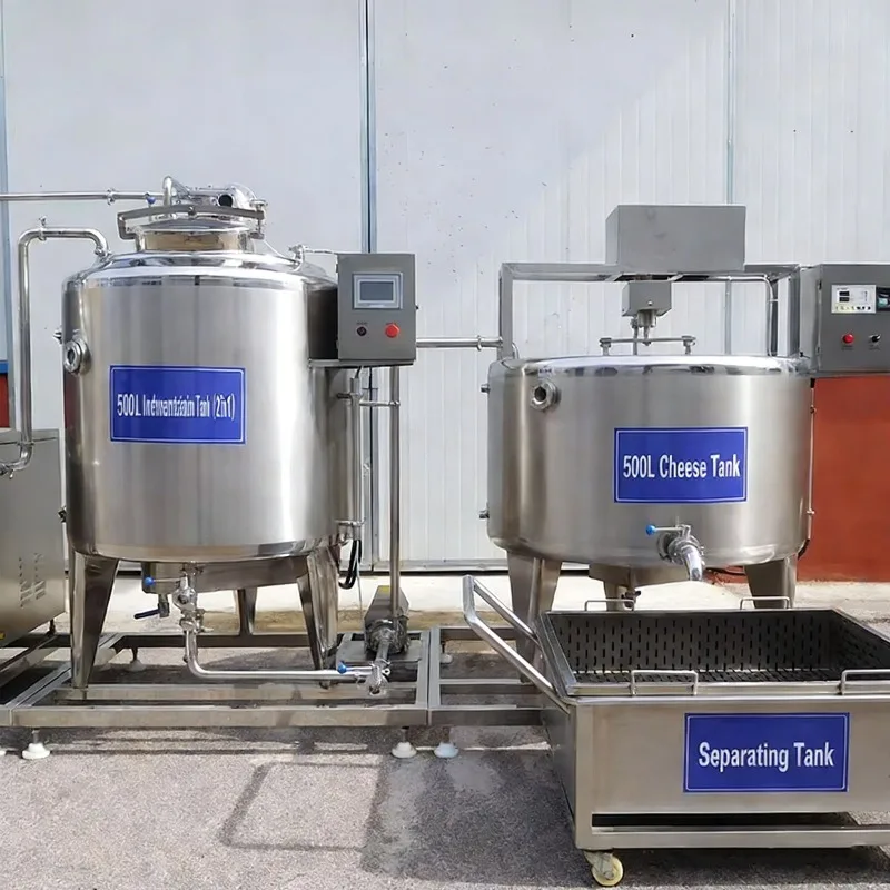 Cheese Making Tank Dairy Cheese Vat Milk Curd Fermentation Processing Equipment Commercial Customized view 4