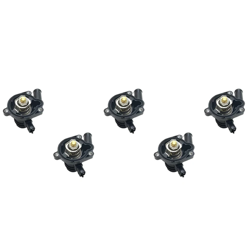 5X Engine Coolant Thermostat Assembly 55593034 55565336 For Chevrolet Aveo Cruze Orlando Trax Opel Astra J Encore 1.4T