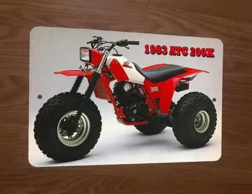 1983 ATC 200X ATV 3 Wheeler Bike Motorcycle  Metal Wall Sign