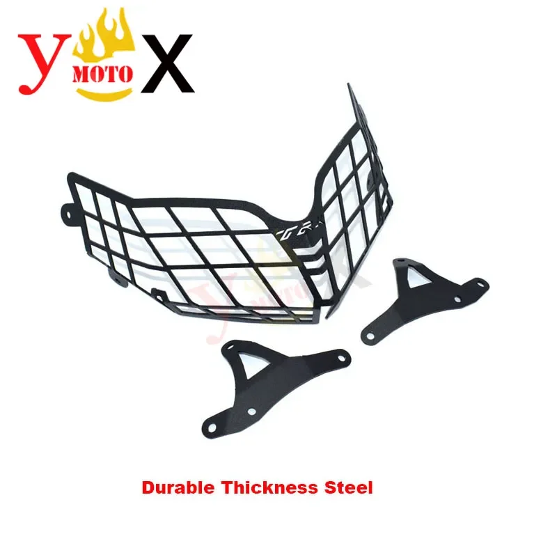 

TRK502 Motorcycle Thick Steel Head Light Headlight Guard Protector Protection Cover W/ Mounting For Benelli TRK 502 502X TRK502X