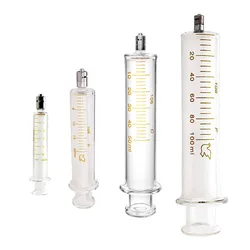 AQUAPURE O3 resistente 5ml 10ml 20ml 50ml 100ml siringa di vetro Luer Lock all'ozono