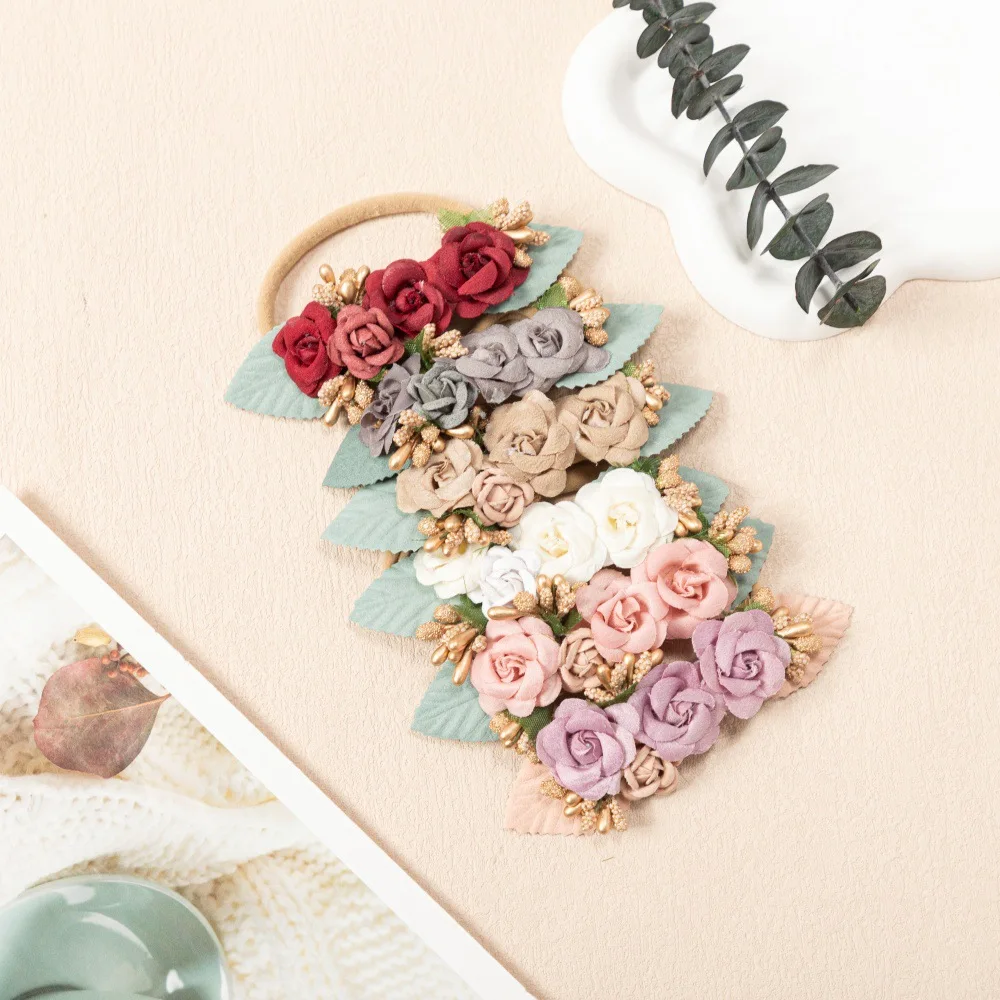 

6 Style Baby Girls Headbands Soft Elastic Nylon Hair Band For Newborn Toddler Kids Hairbands Flower Head Wraps Hair Accessories