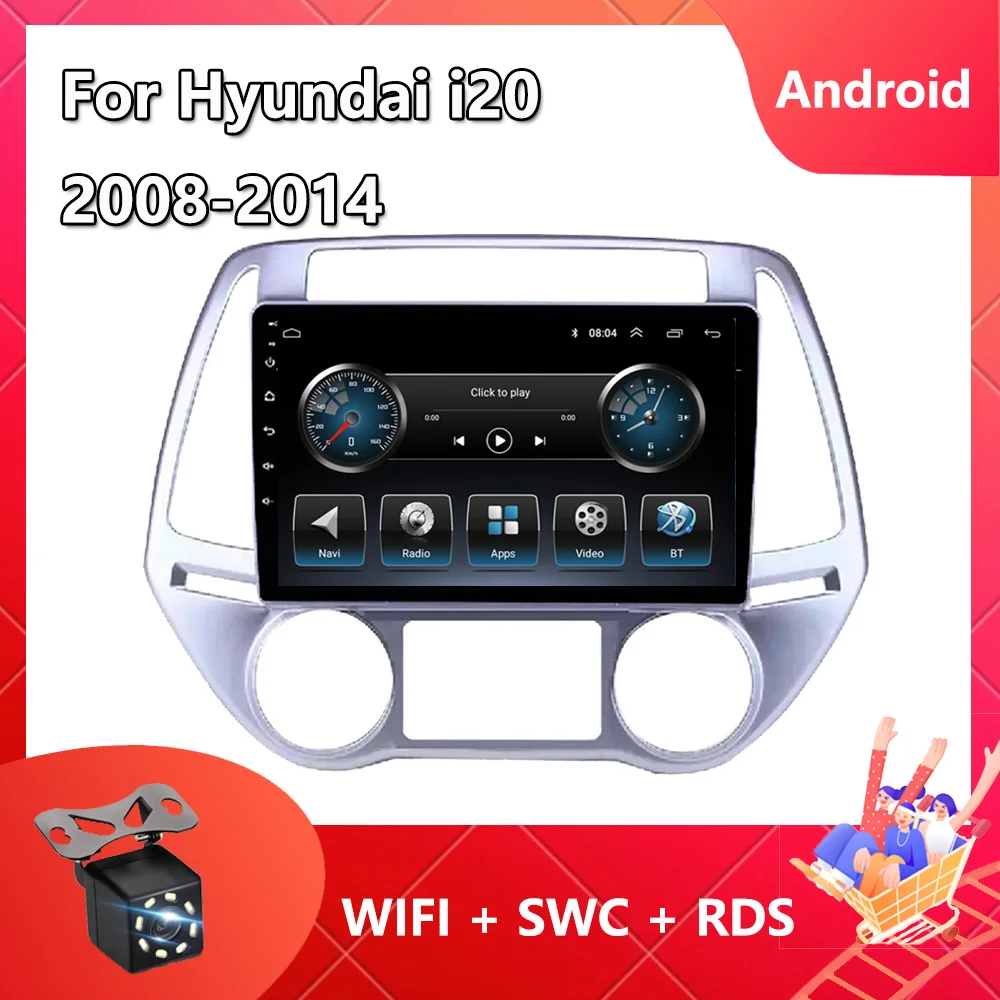 

Автомагнитола 2 Din для Hyundai i20 2008-2014 Carplay мультимедийный видеоплеер навигация GPS Авторадио Bluetooth Mirror Link SWC OBD