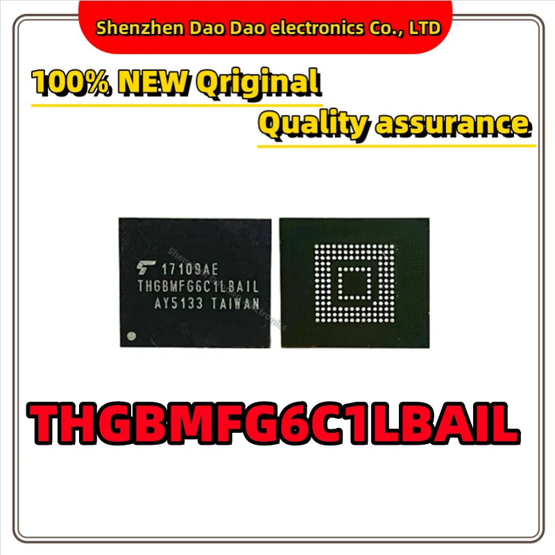 THGBMFG6C1LBAIL EMMC Memory chip Library IC FBGA-153 new original