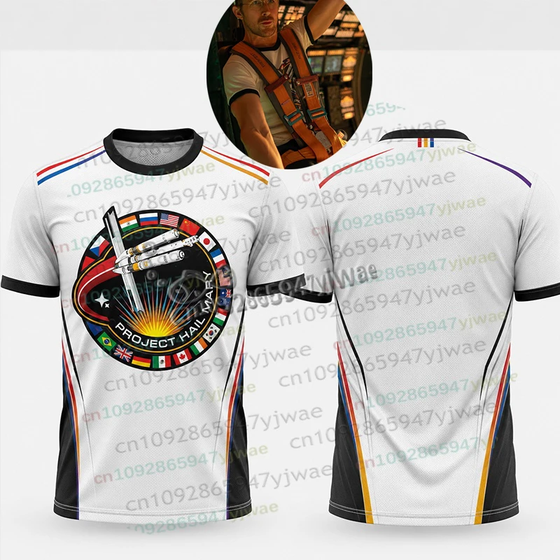 Project Hail Mary Ringer Tee Mission Patch Sci Fi Novel Fan Shirt Retro Space Graphic Book Lover Gift Tee Women Men's Clothing