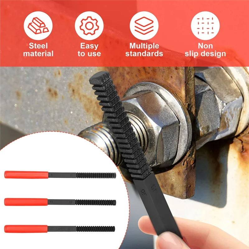 

【Flash Deal】High Hardness Thread File Portable Multipurpose Metric Thread Restorer File Thread Repair Tool For Stud Bolt Screw P