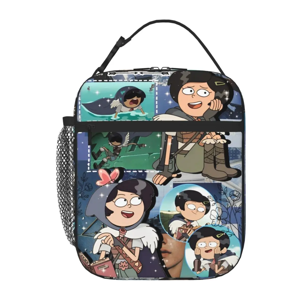 البرمائيات مارسي وو الحرارية معزول أكياس الغداء للعمل ماجيك الكرتون مغامرة المحمولة بينتو صندوق الحرارية برودة صناديق الغداء