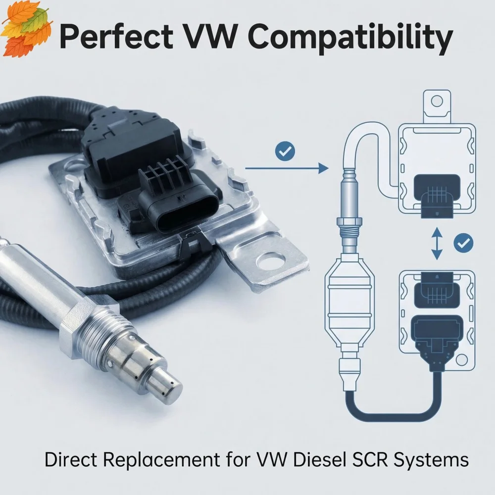 

The brand-new nitrogen oxide sensor 04L907805BG for VW Passat B8 Superb iii 2.0TDI Nitrogen Emission Euro VI A2C12702700-01