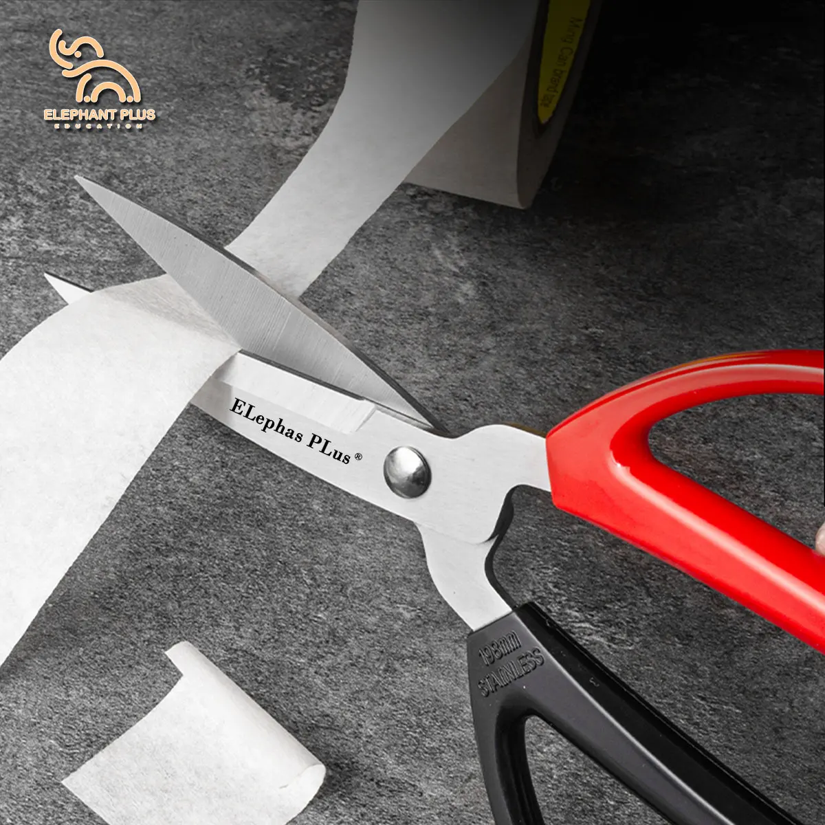Industrial Strength Scissors, Multi-Purpose Sharp Blade for Cutting Fabric Paper, Thickened Office Home Craft Sewing Scissors