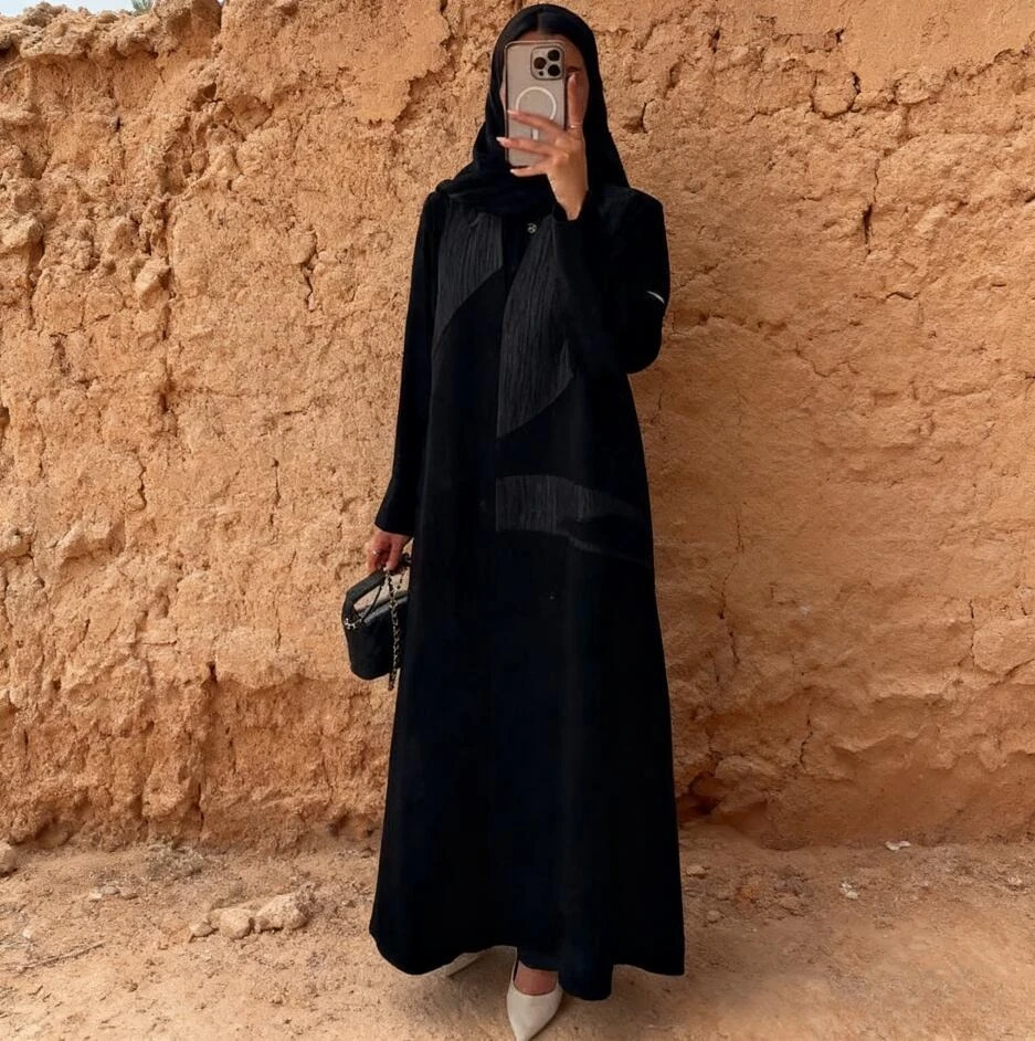 

Eid Women Abaya Coat Muslim Autumn Jalabiya Cardigan Ramadan Dubai Vestidos Largos Arab Long Robe Morocco Kaftan Trench Jacket