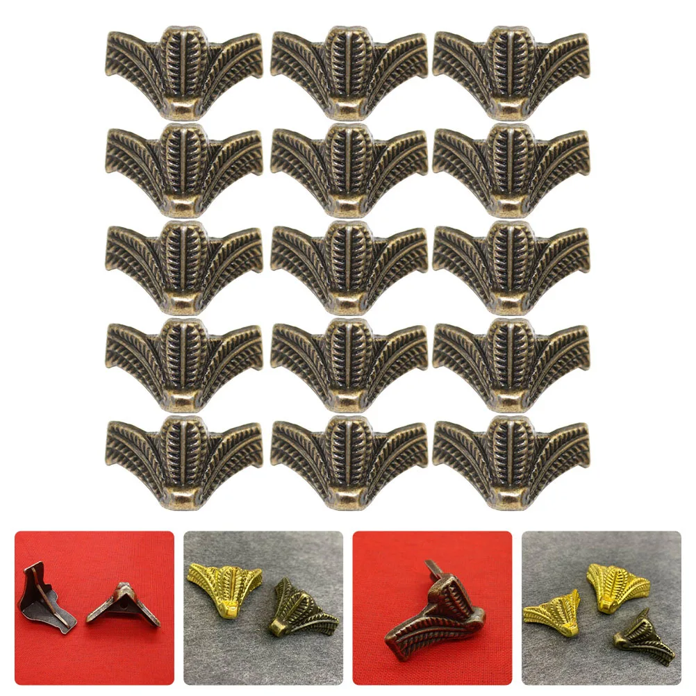 

24Pcs Zinc Alloy Support Legs Decorative Furniture Feet Sofa Jewelry Box Replacement Fixing Legs Gift Box Support Pad
