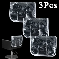 3Pcs Chair Backrest Cover Clear Chair Back Protection Dustproof Backrest Slipcover Accessories New Waterproof Salon Chair Covers