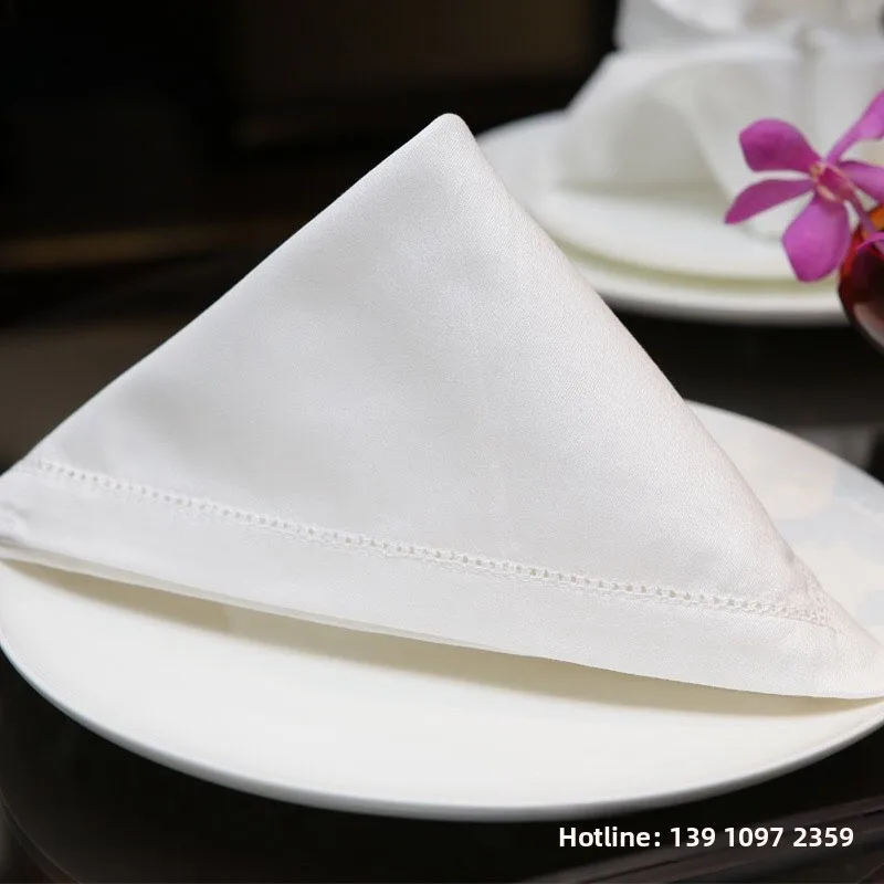 

Five Star Hotel Grade Napkins Embroidered Towels for Western Restaurant Dining Table Cotton New Chinese Style