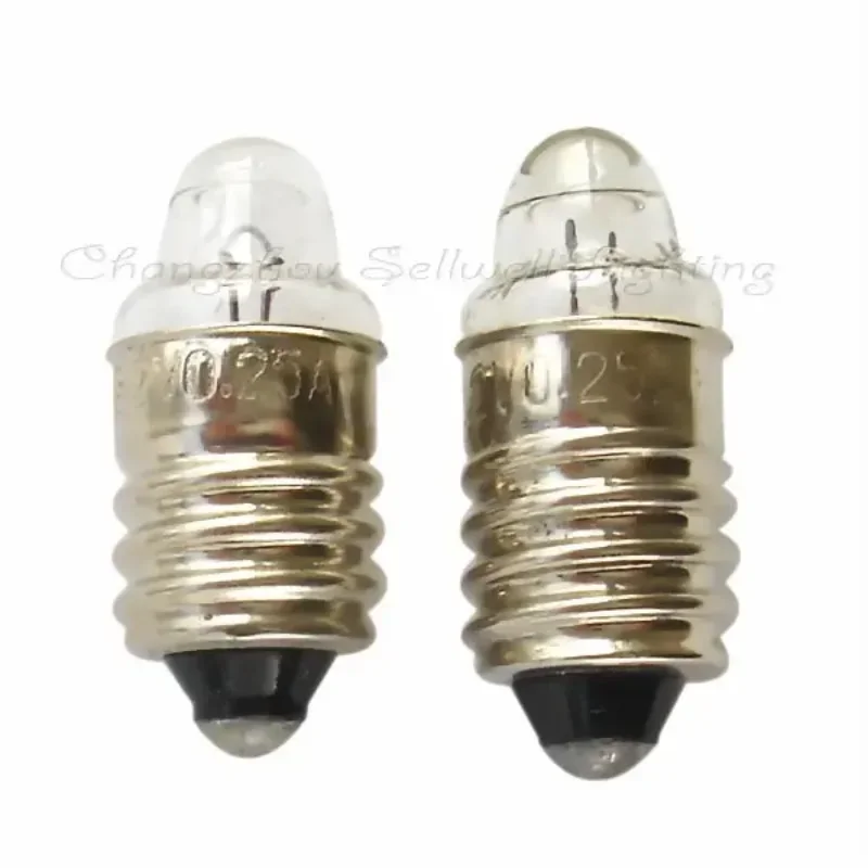 Gran oferta Real lámpara profesional Ce Edison 2,2 v 0.25a E10x22 bombilla miniatura A033 2025-03