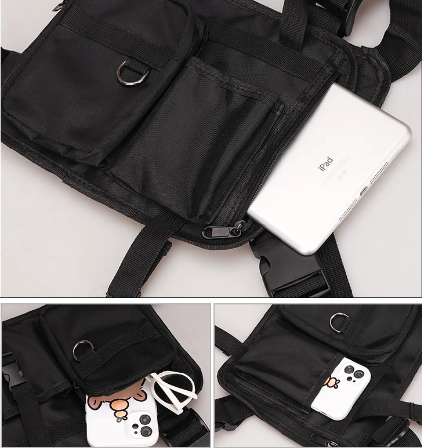 

1 шт., тактический жилет, рюкзак, многофункциональная спортивная сумка для велоспорта на открытом воздухе, подходит для пеших прогулок, кемпинга и езды на велосипеде, Bolsa