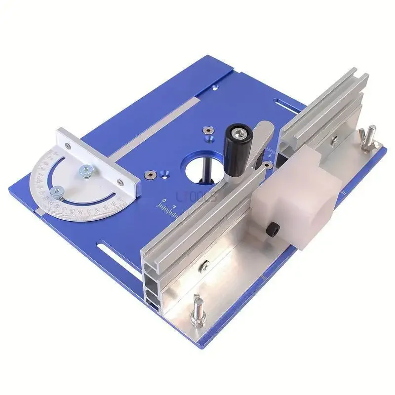 Router Table Insert Plate Aluminum Alloy Wood Milling Flip Board Trimming Machine Engraving Auxiliary Tool Woodworking Benches