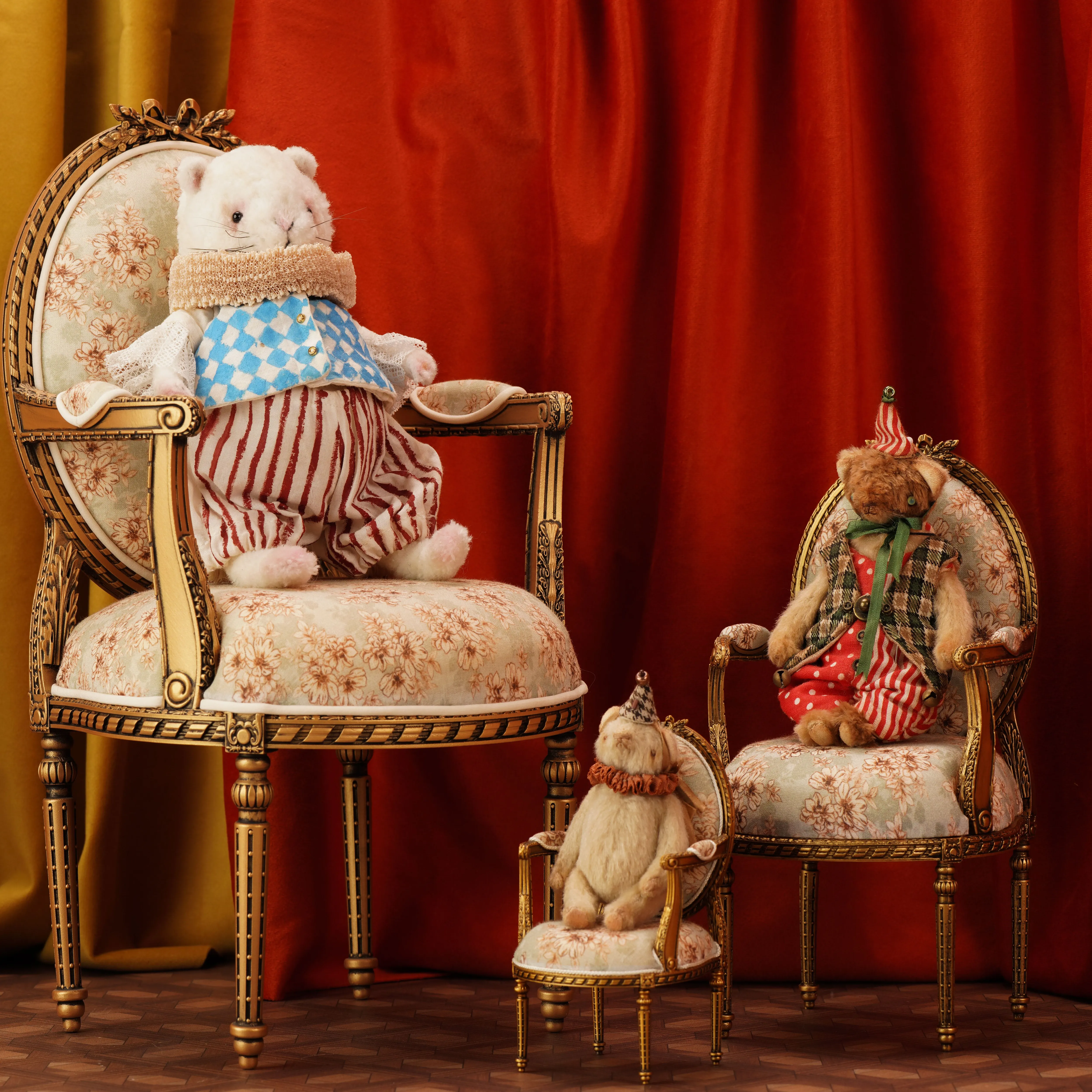 1:6 Palace Retro Single Chair Bjd Blyth Soldier Lol Dollhouse Miniature Model Furniture Accessories Scene Photo Prop Decor Toy