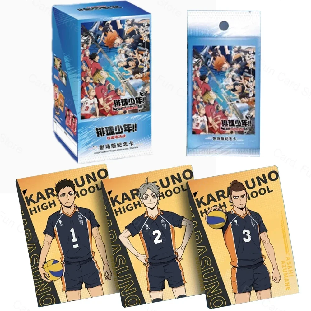 Genuine Haikyuu Card Garbage Dump Showdown Movie Commemorative Card Hinata Shoyo Anime Character Collection Cards Toys Gifts
